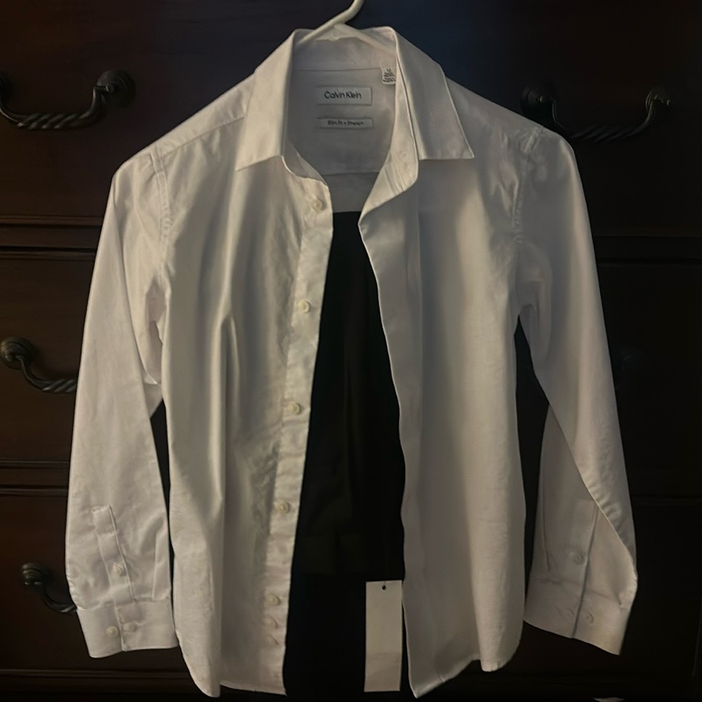 2 pice set: white button down and black trousers